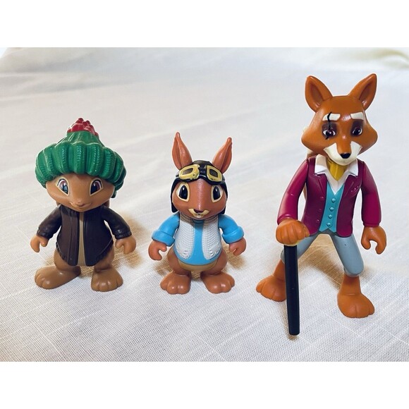 3 Peter Rabbit & Friends Nickelodeon Characters: Mr . Tod, Nutkin, Benjamin - Picture 1 of 8